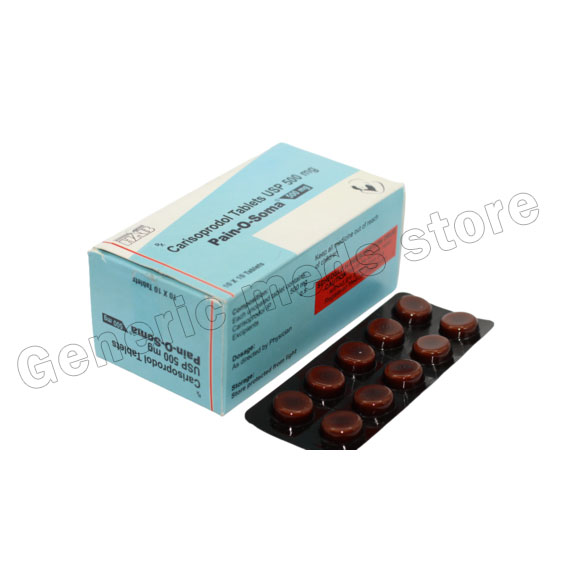 Buy Pain O Soma 500mg® (Carisoprodol) Tab, Reviews, Uses