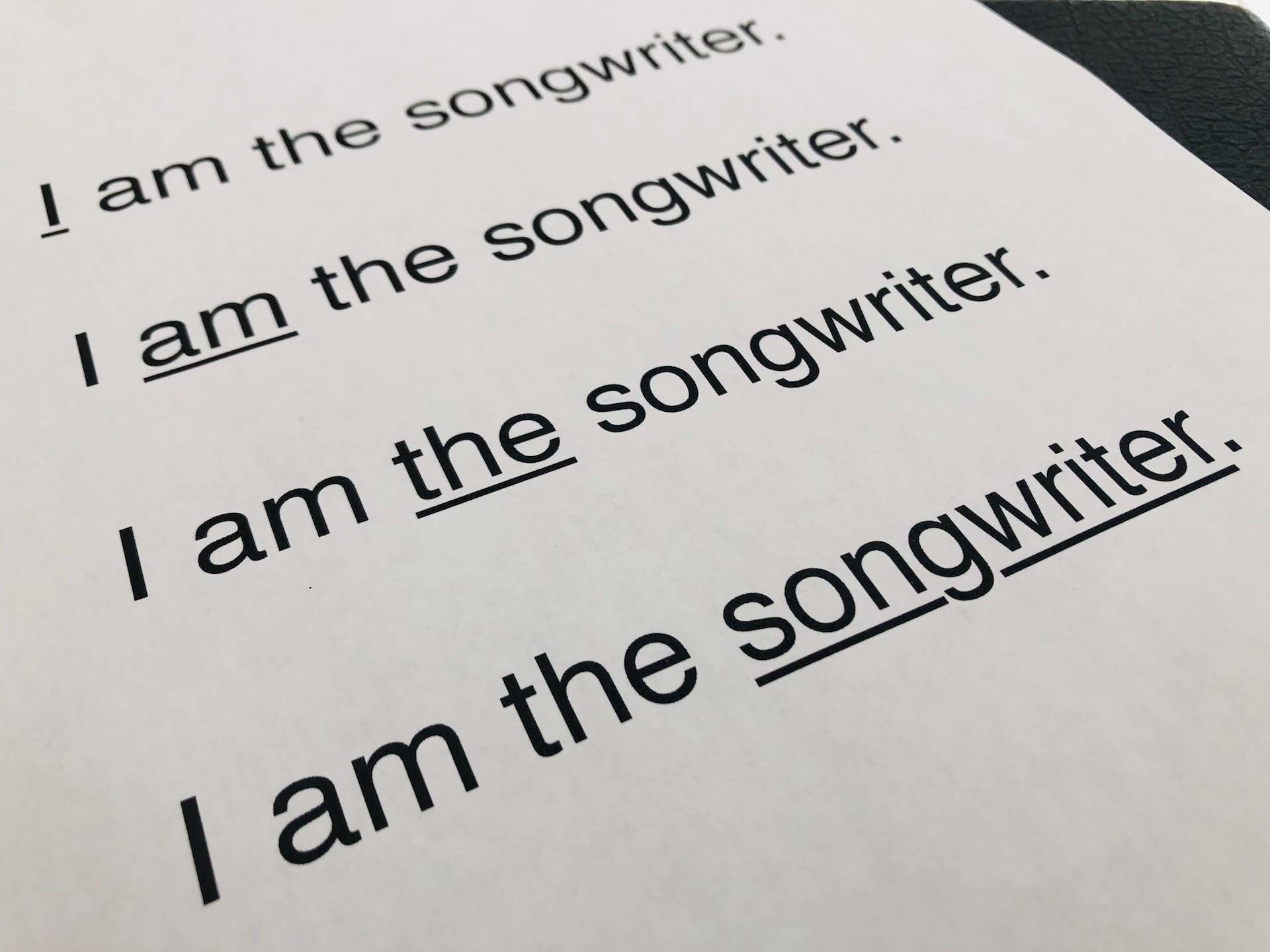 How to write a song - Thinking Activity - IncredibleThoughts.Co
