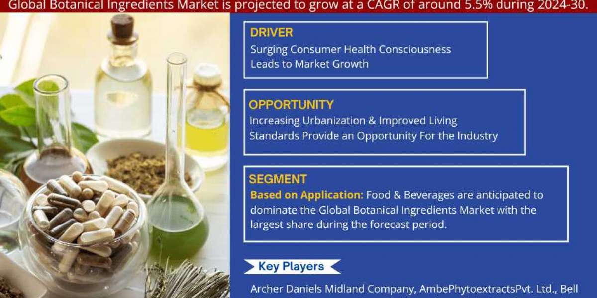 Botanical Ingredients Market Demand and Development Insight | Industry 5.5% CAGR Growth by 2024-30